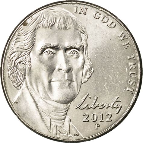 Five Cents 2012 Jefferson Nickel, Coin from United States - Online Coin ...