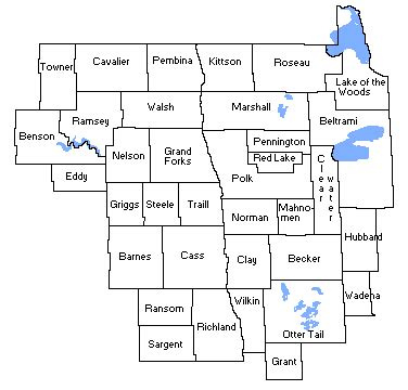 County Warning Area (CWA), NWS WFO Grand Forks, ND