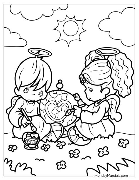 20 Precious Moments Coloring Pages (Free Printables)