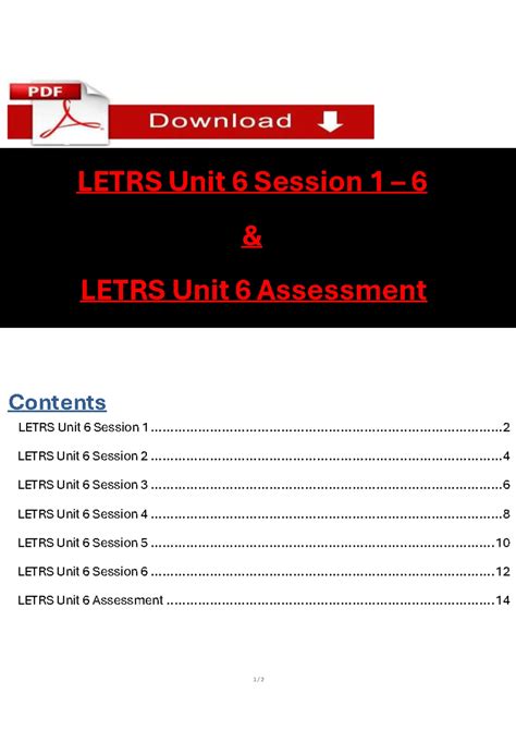 LETRS Unit 5 Final Exam: Vocabulary and Comprehension Insights - Studocu