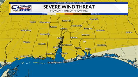 WKRG | Severe Weather Map Room – SPC Day 2 Wind