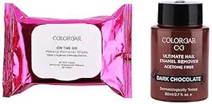 Colorbar Remover Wipes, 30 Wipes (150mmx200mm) & Colorbar Ultimate Nail ...