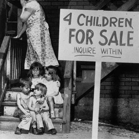 Children for sale in Chicago, 1948. Some parents sold their children ...