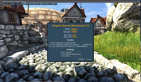 Heaven Benchmark Performance Test 的图像结果