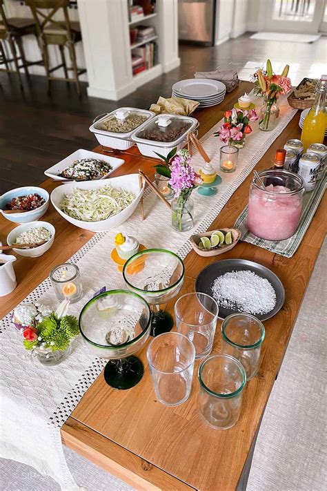 Host a Taco Bar Party! (Free Party Planner Printable) • Sip + Sanity