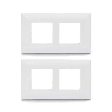 Schneider electric Livia-4 Module Grid & 4 Module Cover Frame - White ...