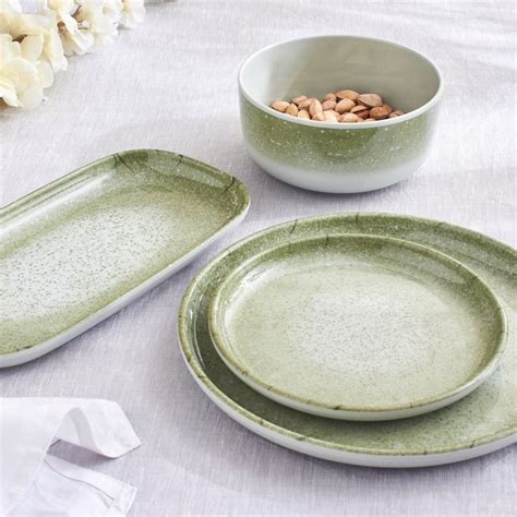 Buy Meadows Reactive Moss Tile Dome Melamine Serving Bowl - 970ml from ...
