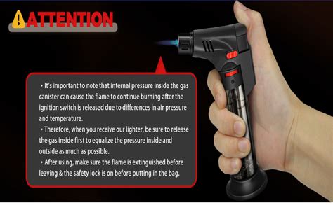 TOPKAY Plastic Torch Lighters, 4 Pack, Butane Refillable Jet Flame ...