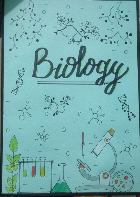 Biology Notebook Cover Page 的图像结果