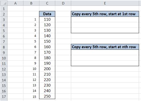 Image result for Excel Copy Value Every Nth Column