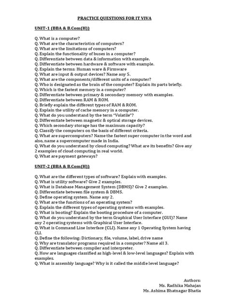 Image result for Computer SE Viva Question Practical