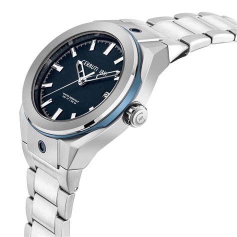 Buy Online Cerruti 1881 Blue Dial Stainless Steel Strap Watch for Men ...