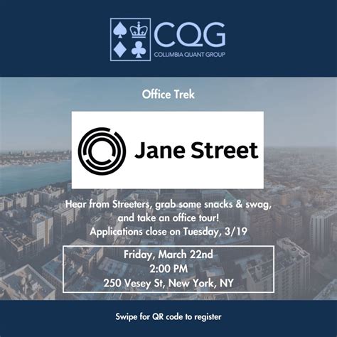 Interested in learning more about Jane Street? Join us for an office ...
