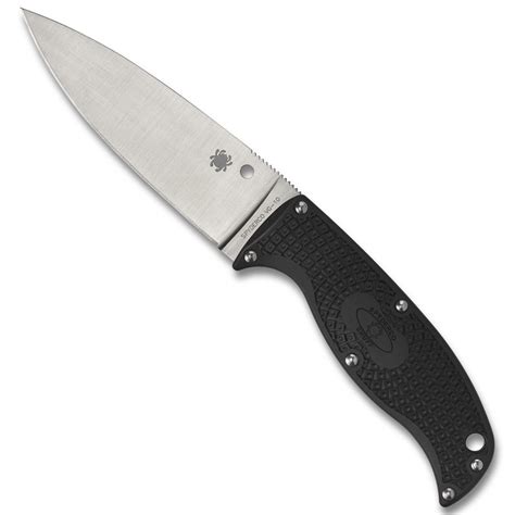 Spyderco Enuff 2 Fixed Blade Knife, VG 10 Leaf Point Blade | BladeOps