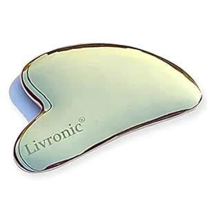 Livronic Bronze Kansa Gua Sha Facial Massager Tool for Fine Lines ...