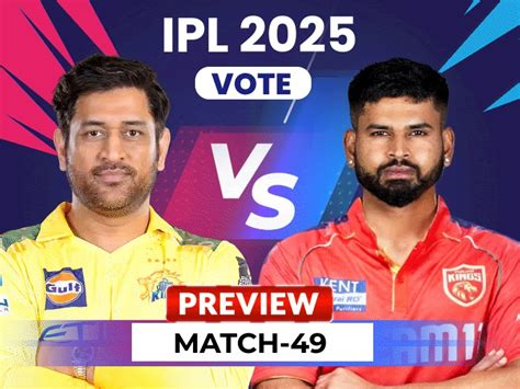 CSK vs PBKS, IPL 2025 match 49, preview: Do-or-die fixture for Chennai ...