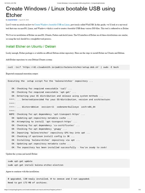 Using Etcher 的图像结果