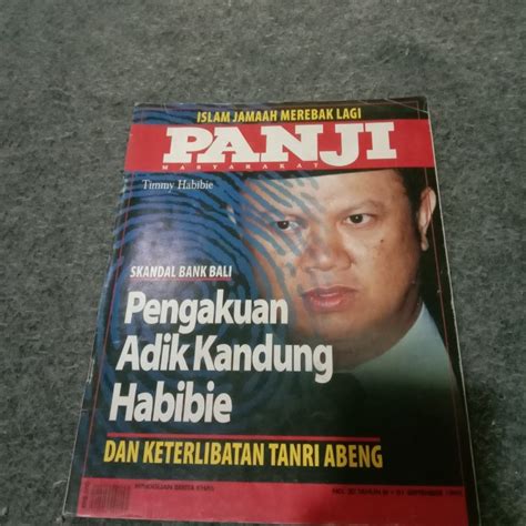 Jual majalah Panji masyarakat pengakuan adik kandung Habibie - Kab ...
