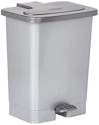 Cosmoplast 17L Step-On Waste Bin With Pedal, Pearl Grey : Amazon.in ...