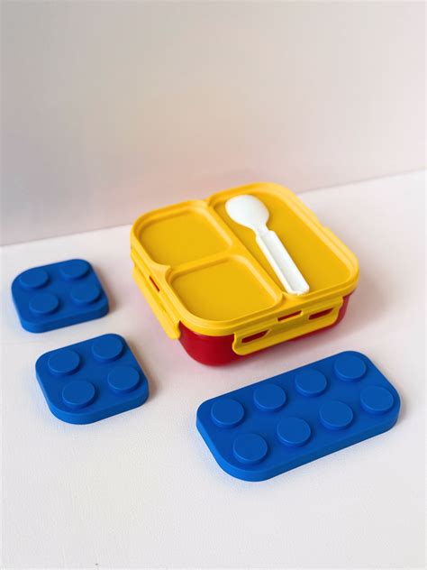 Stack & Snack Lego Inspired Lunch Box - 3 Compartments – PropFactory