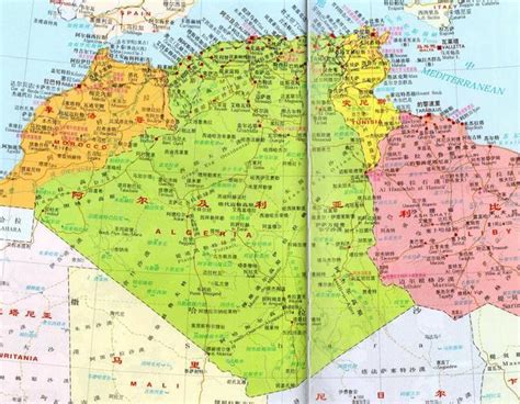 阿尔及利亚英文全图_阿尔及利亚地图库