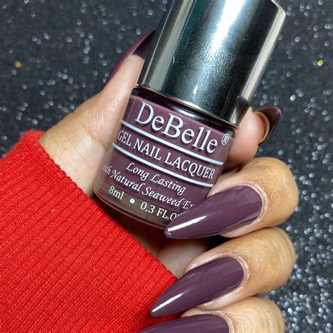 DeBelle Gel Nail Polish - Plum Toffee | Best Plum Maroon Nail Polish ...