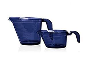 Buy Tupperware Micro Pitcher 2pc Set - 1 & 2 Cup in Indigo Dark Blue ...