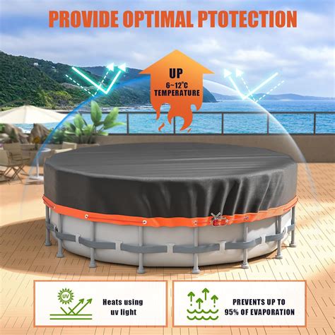 Glisiol 24Ft Round Pool Cover - Heavy Duty Oxford Fabric India | Ubuy