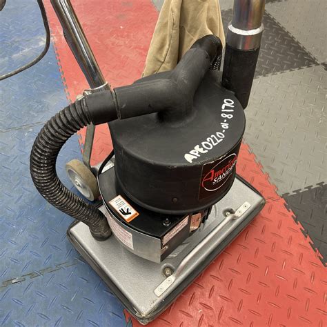 American Sanders OBS-18DC Orbital Square Buff Floor Sander Dust Control ...