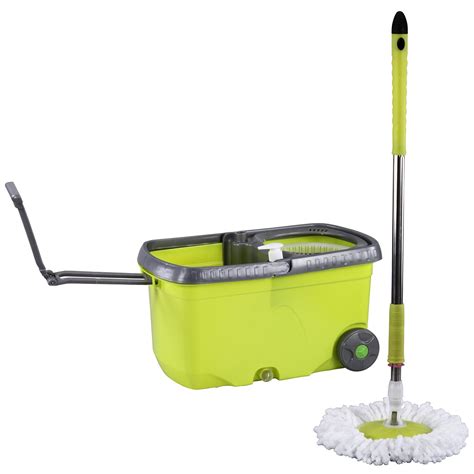 Evana Long Lasting Spin Mop With Wheels & Hand Carry Foldable ...