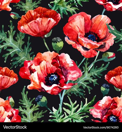 Image result for Poppy Flower Pattern