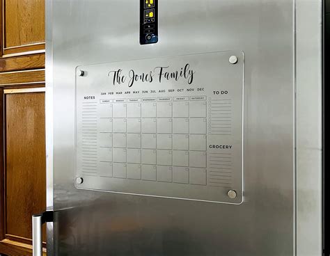 Dry Erase Calendar – Magnetic Fridge Calendar – Magnetic Monthly ...