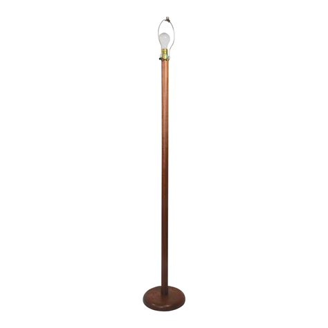 Elegant Mid Century Wood Floor Lamp C. 1950-1970 | Chairish