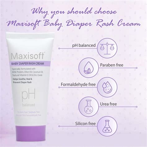 Buy MAXISOFT BABY DIAPER RASH CREAM (50 GM - PACK OF 4) Online & Get ...