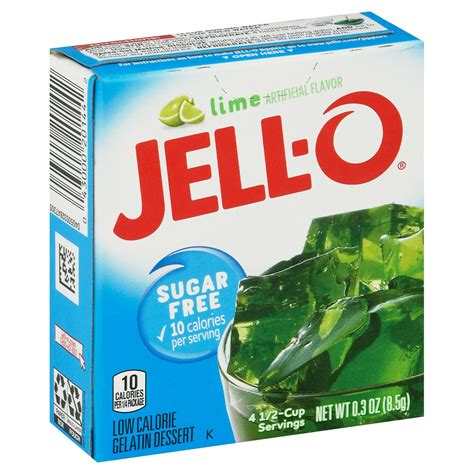 Jell-O Mix Gelatin Sugar Free Lime - 0.3 OZ 24 Pack – StockUpExpress