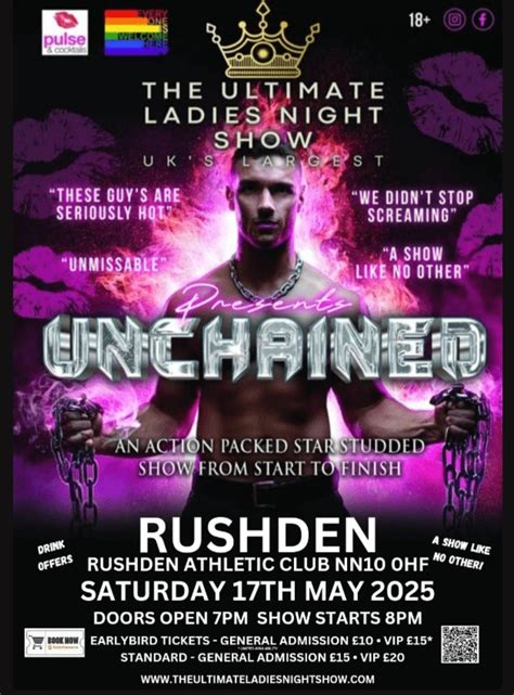 The Ultimate Ladies Night Presents Unchained, 61 Newton Road, NN10 0HF ...