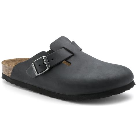 Birkenstock Boston Clog Black Oiled Leather | Birkenstock & More