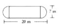 The shape of a garden is rectangular in the middle and semi circular at ...