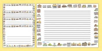 Houses and Homes full Page Borders (Landscape)