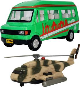 Giftary Set Of 2 Mini Size Made Of Plastic Indian Automobile Model ...