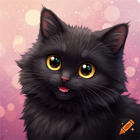 Animated Black Cat