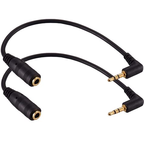 Warmstor 2 Pack Gold Plated 2.5mm Male to 3.5mm (1/8 inch) Female ...