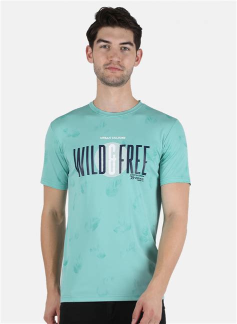 Buy Men Blue Printed T-Shirt Online in India - Monte Carlo