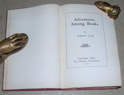 Adventures Among Books. by Lang, Andrew: Very Good Hardcover (1901) 1st ...