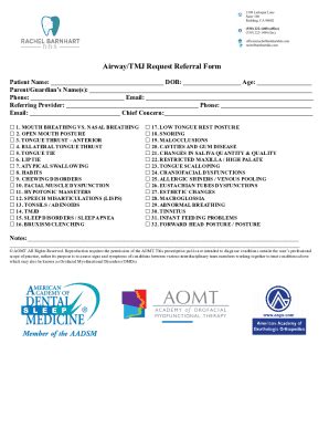 Fillable Online OMT Referral Form Fax Email Print - pdfFiller