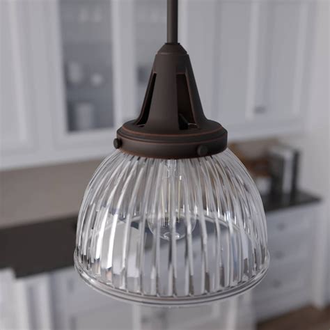 Hunter Cypress Grove Onyx Bengal Transitional Clear Glass Dome LED ...