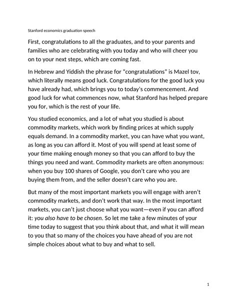 Free Printable Graduation Speech Templates [PDF] For Students