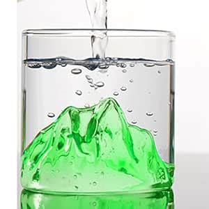 Buy BonZeal Mountain Transparent Water Glasses Set of 2 Green Birthday ...