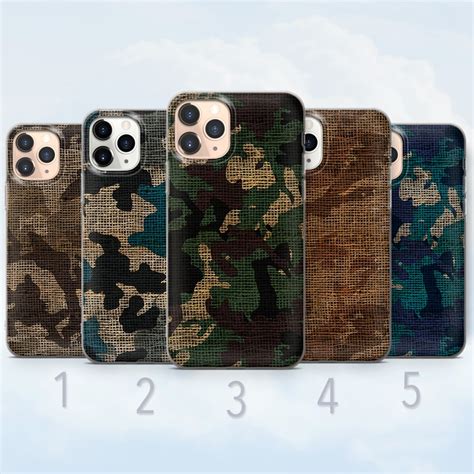 Camouflage Phone Case, Camo Fabric Pattern, Military Cover - Fits ...
