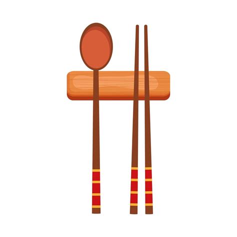 spoon and chopsticks 4213285 Vector Art at Vecteezy